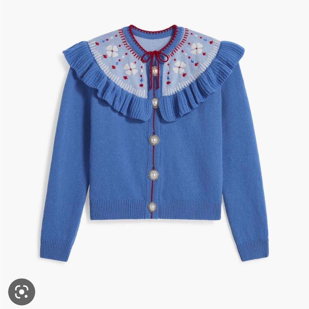 Hill House Home Desk Sweater Blue XS New